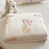 Lightweight Knitted Comforter Cute Cartoon Pattern Skin Friendly Thin Summer Quilt Air Conditioner Duvet for Home