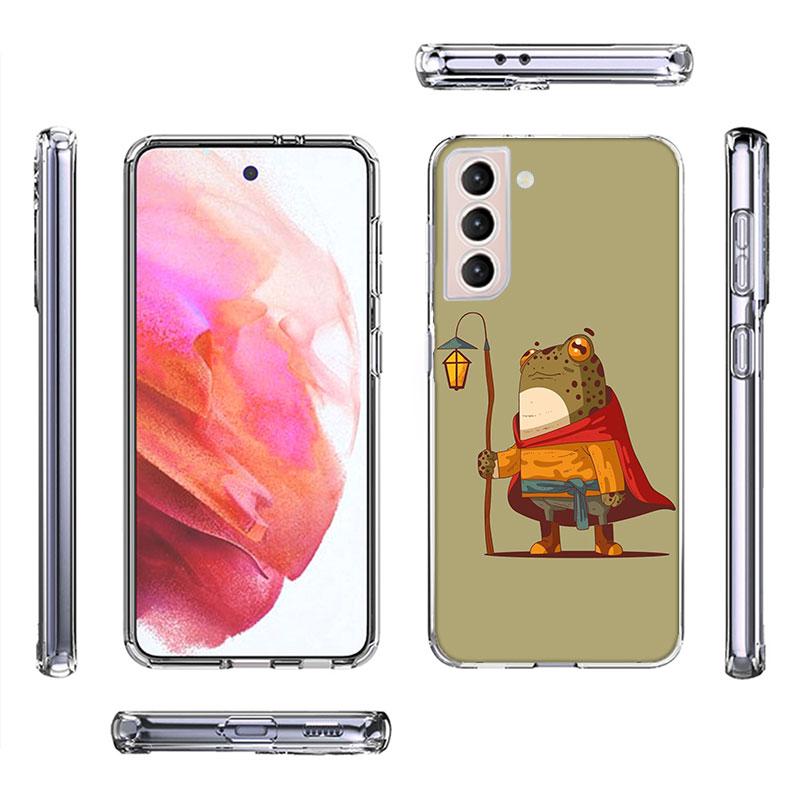 Cute Mouse Axolotl Frog Wizard Phone Case For Samsung Galaxy S25 Edge S24 S23 FE S21 S20 S10 Plus S22 S26 Ultra Cover Clear Case