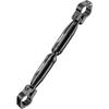 Kaedear Motorrad Lenker Standard Klemme Stange Länge Strebe, Verstellbar, 22,2mm, Aluminium, Halterung, 330-200mm, KDR-HB1 (Schwarz)