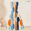 Women Plus Size Two Piece Set Plaid Printed 3 4 Sleeve Draped Cardigan Sleeveless Tie Waist Flared Dress