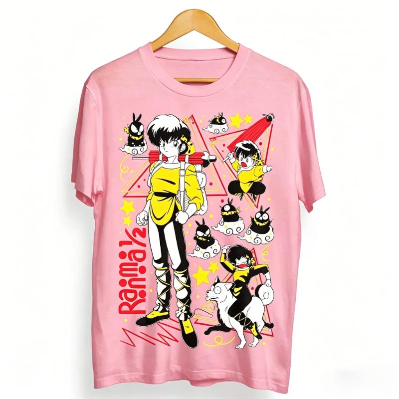 T-shirt Estiva Ranma 12 Shampoo Rumiko Takahashi Unisex Regalo Anime T-shirt Unisex Manica Corta