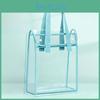 Transparent Exam Handbag With Thick Double Layers Waterproof Zipper For Student Storage