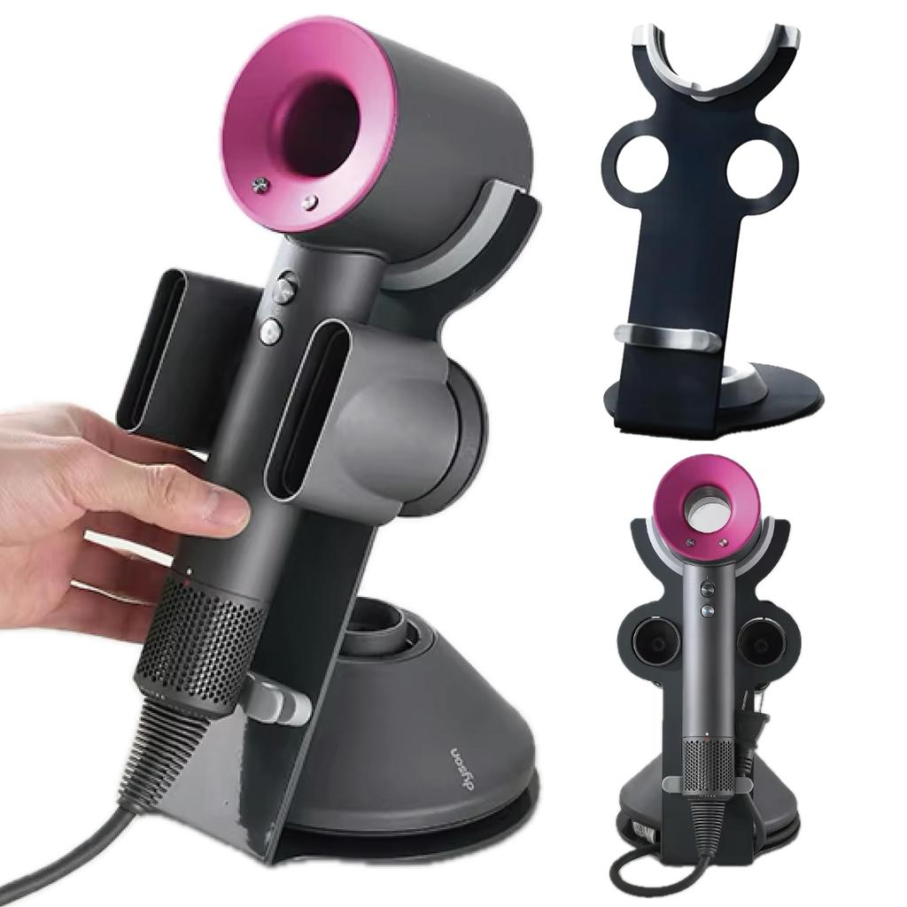 ZAZ Dyson Hair Dryer Compatible Storage Stand with Attachment Storage and Cord Clip (Y-4)