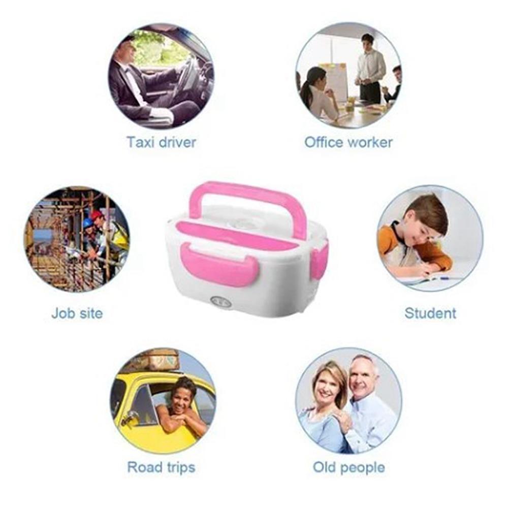1.5L Portable Food Warmer 110V Food Heater Portable Heated Bento Box  For Office