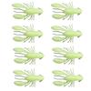 8Pcs Soft Baits Fishing Lures Realistic Looking Vivid Color Mini Size Portable Shrimp Fake Baits Artificial Lures