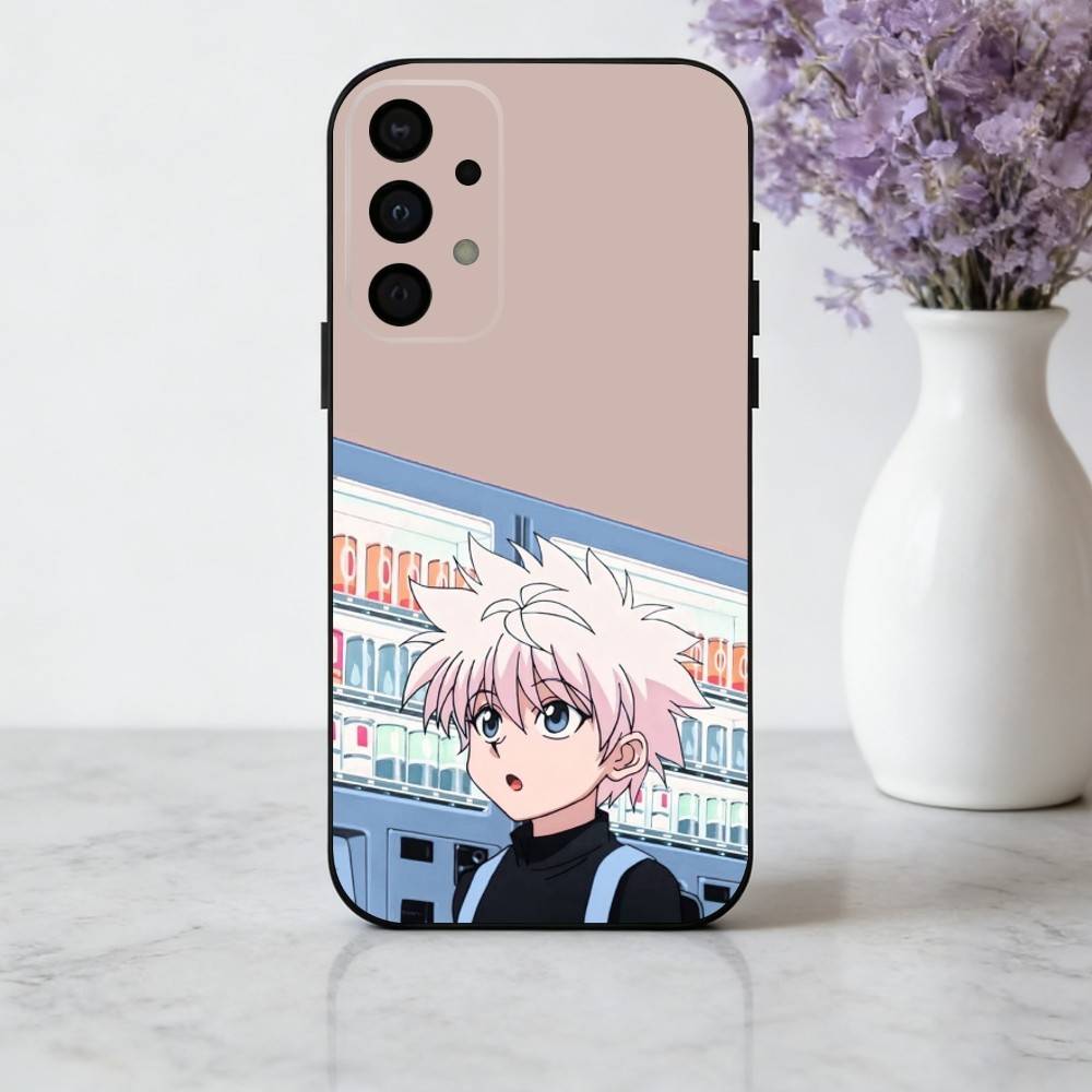 K-Killua Z-Zoldyck H-Hunter X Hunter Phone Case For Samsung Galaxy A73,A72,A71,A70,A53,A52,A51,Soft Silicone Black Cover