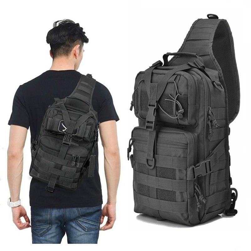 Mens Waterproof Chest Bag for Outdoor Hiking Camping Hunting Trekking Travelling