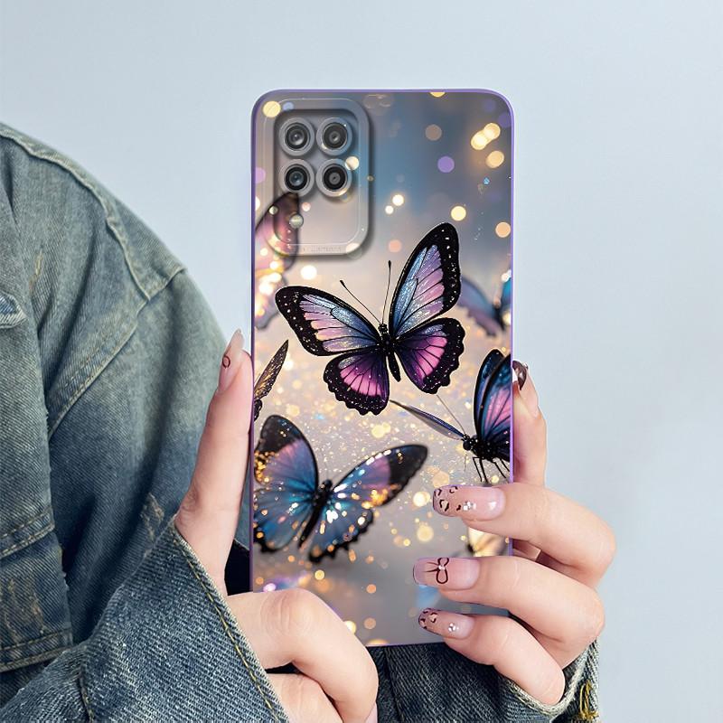 For Samsung Galaxy A12 M12 F12 4G 5G Case Astronaut Cover Soft Liquid Silicone Phone Funda Shell For SamsungA12 A 12 Phone Bags