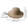 Pet Headwear Sun Protection Pet Straw Hat Lightweight Mini Size Pet Sun Hat Breathable Decorative Dog Hat Pet Decoration