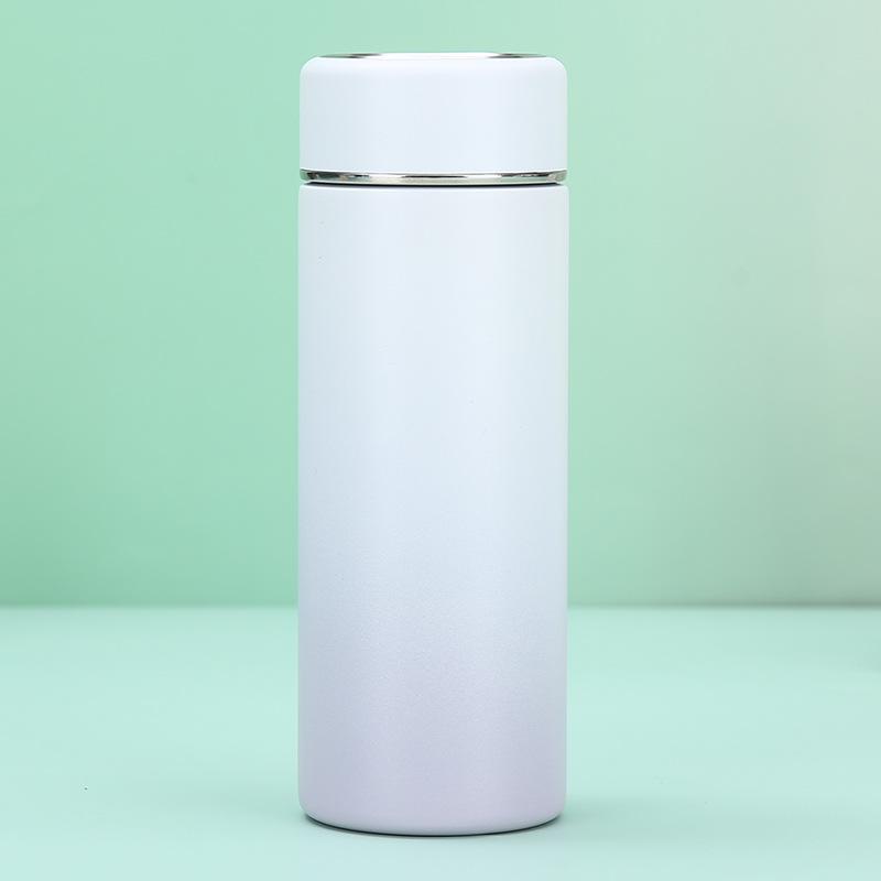 New Gradient Color Thermos Cup Stainless Steel Portable Water Cup Women's Straight Cup Pocket Small Simple Gift Cup