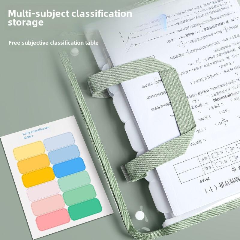 Large Capacity Multi-Layer Transparent A4 Accordion Folder for Documents and Books