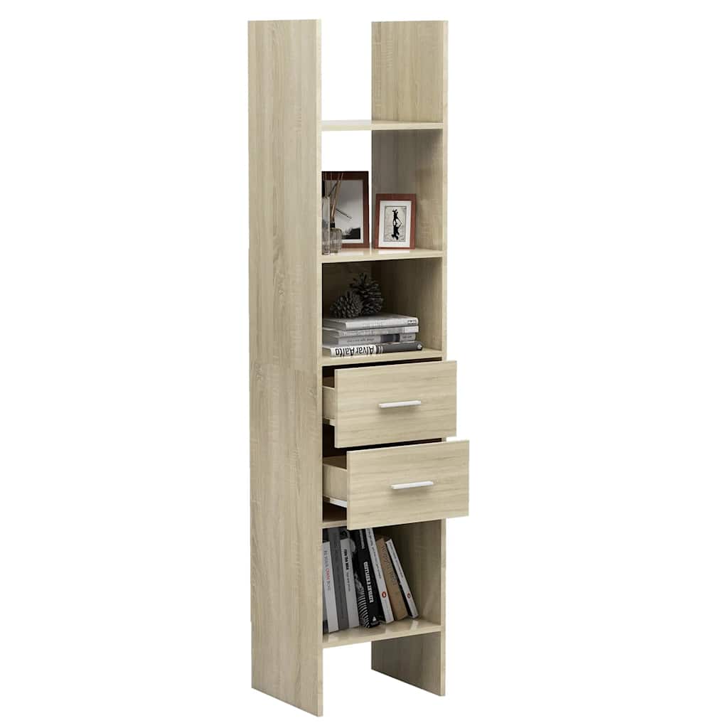 Bookshelf Sonoma Oak 40 x 35 x 180 cm Particleboard