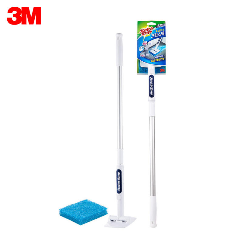 3M All-in-One Bathroom Cleaning Stick 83349 Long Handle 1 Refill