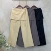 C S In The Room Niro Strap Wrap Layered baCk bandIng Straight Wide pantS Set 3