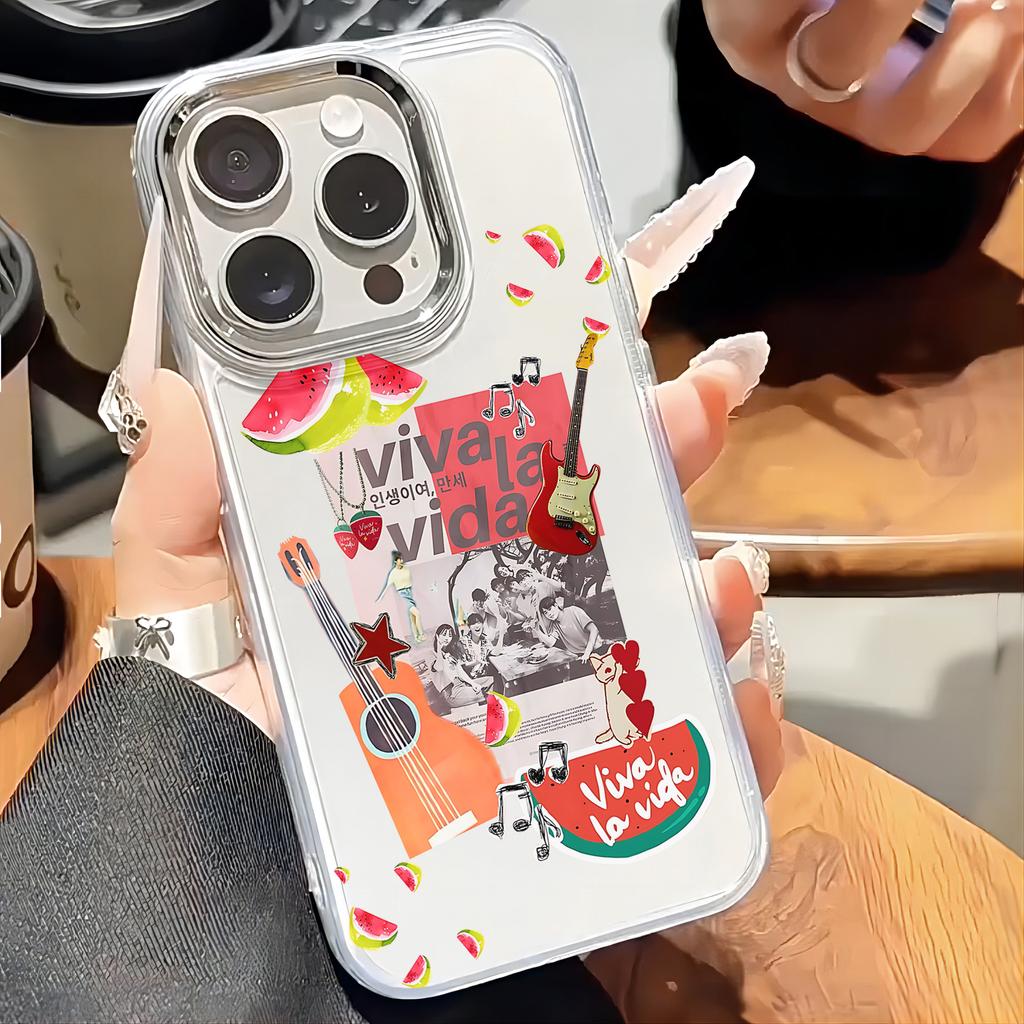 Tv T-Twinkling Watermelon Phone Case For iPhone 17 16e 16 15 14 13 12 11 mini Pro Max X XR XSMAX 8 7 Air Plus Transparent Cover