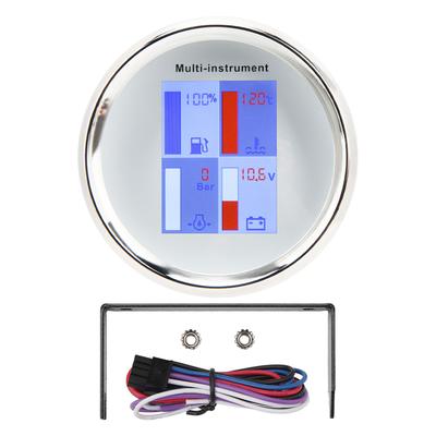85mm Digital Water Temp Gauge LED Backlight High Precision IP67 Waterproof Multi Function Gauge For Yachts Ships