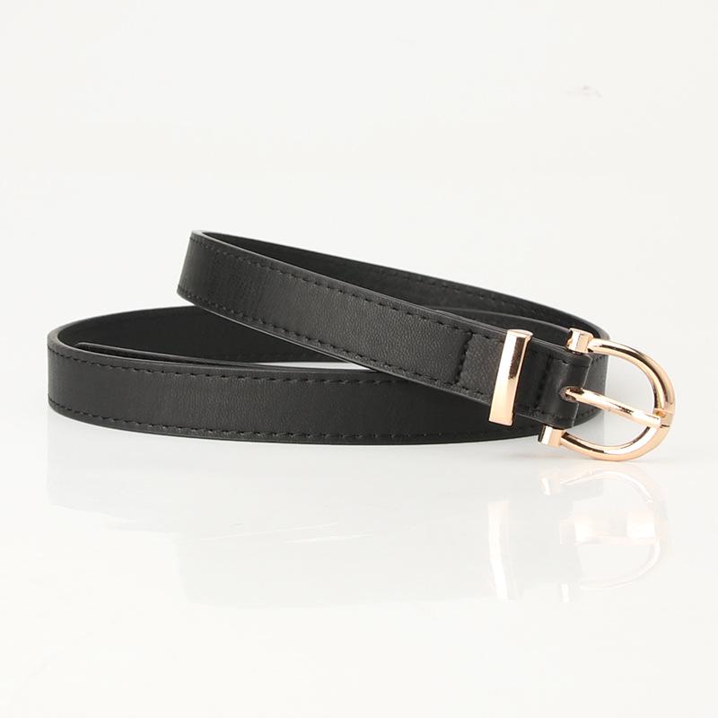 Cintura da donna in pelle PU stile coreano - Semplice cintura decorativa per jeans