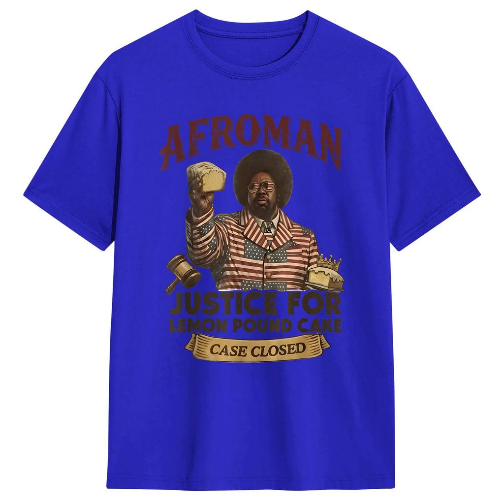 2026 AfroUnisex Lemon Pound Cake TShirt Beach Streetwear TShirts Cotton Harajuku Tshirt For Adult Custom Logo Clothes