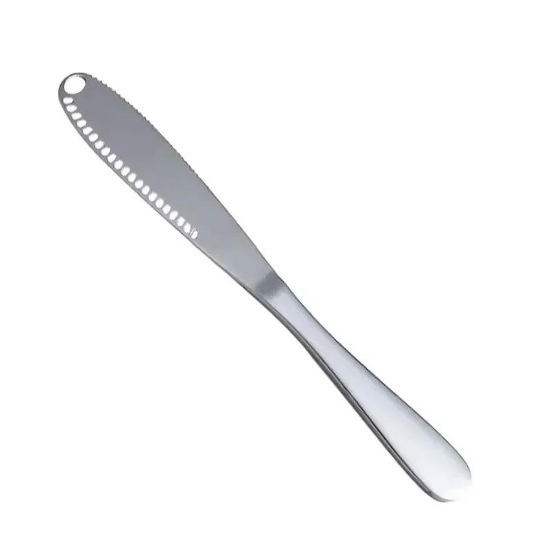 Coltello per burro Fori Coltello per formaggio Coltello per dessert Coltello per marmellata in acciaio inossidabile Posate Panna per toast Panna per pane Taglia formaggio Attrezzi da cucina