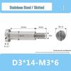 M3M4 Stainless Steel Slotted Set Screw & Half-Threaded Rod