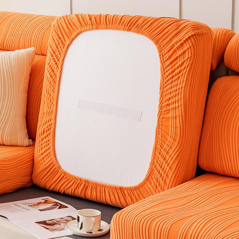 Orange Sofa Cover Cover Four Seasons Universal Lazy Elastic Sofa Hats Sitting Cushions Non-slip Single Backrest Cover