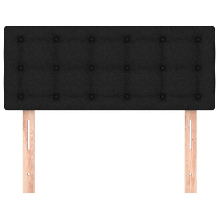 VidaXL Tête de Lit Meuble de Chambre à Coucher Accessoire de Lit Simple Tête de Cadre de Lit Maison Intérieur Noir 346438