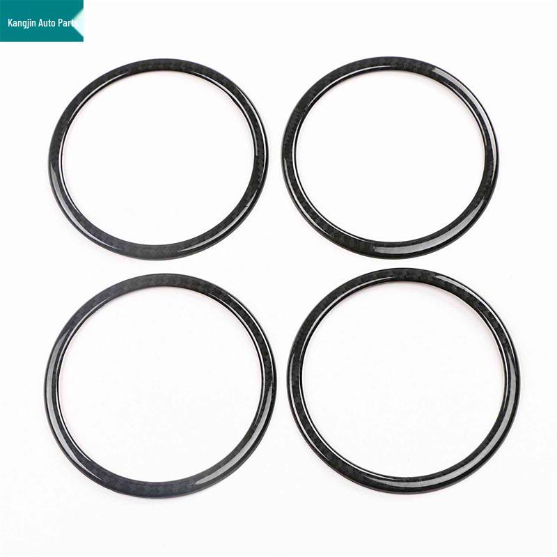 BMW 16 X1 Carbon Fiber ABS Interior/Exterior Trim for Headlight, Steering Wheel, and Air Vent Adjustment.