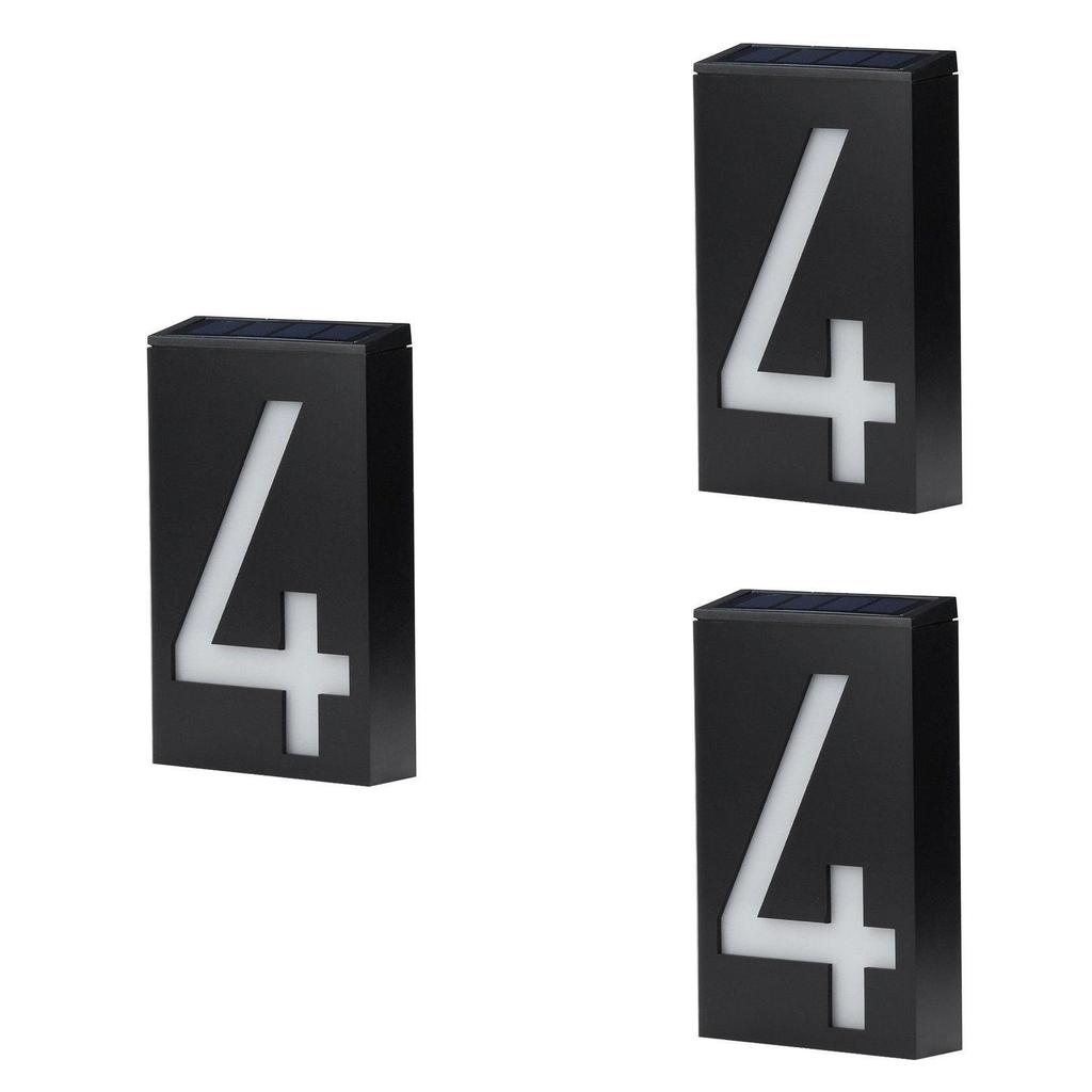 Elegant Led Solar Powered House Address Number Digits With Waterproof Design