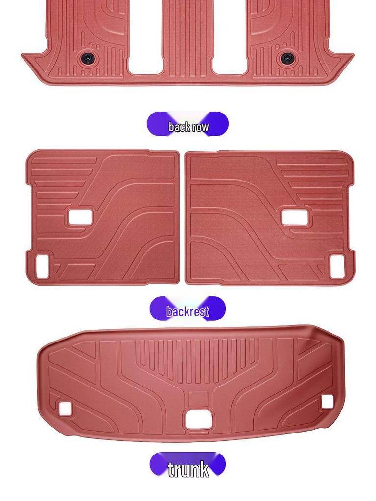 AITO M8 TPE Floor Mats & Waterproof Trunk/Backrest Mats for Five/Six-Seater Cars