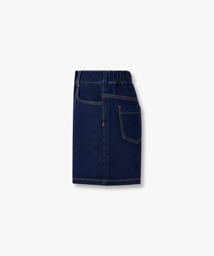 STUDIO TOMBOY Denim Twill Back-Banding Shorts_Dark Navy 9176262983