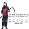 Costume di Halloween per Bambini Vestito Falciatore Mortale Con Occhiali Luminosi Cosplay Performance sul Palco