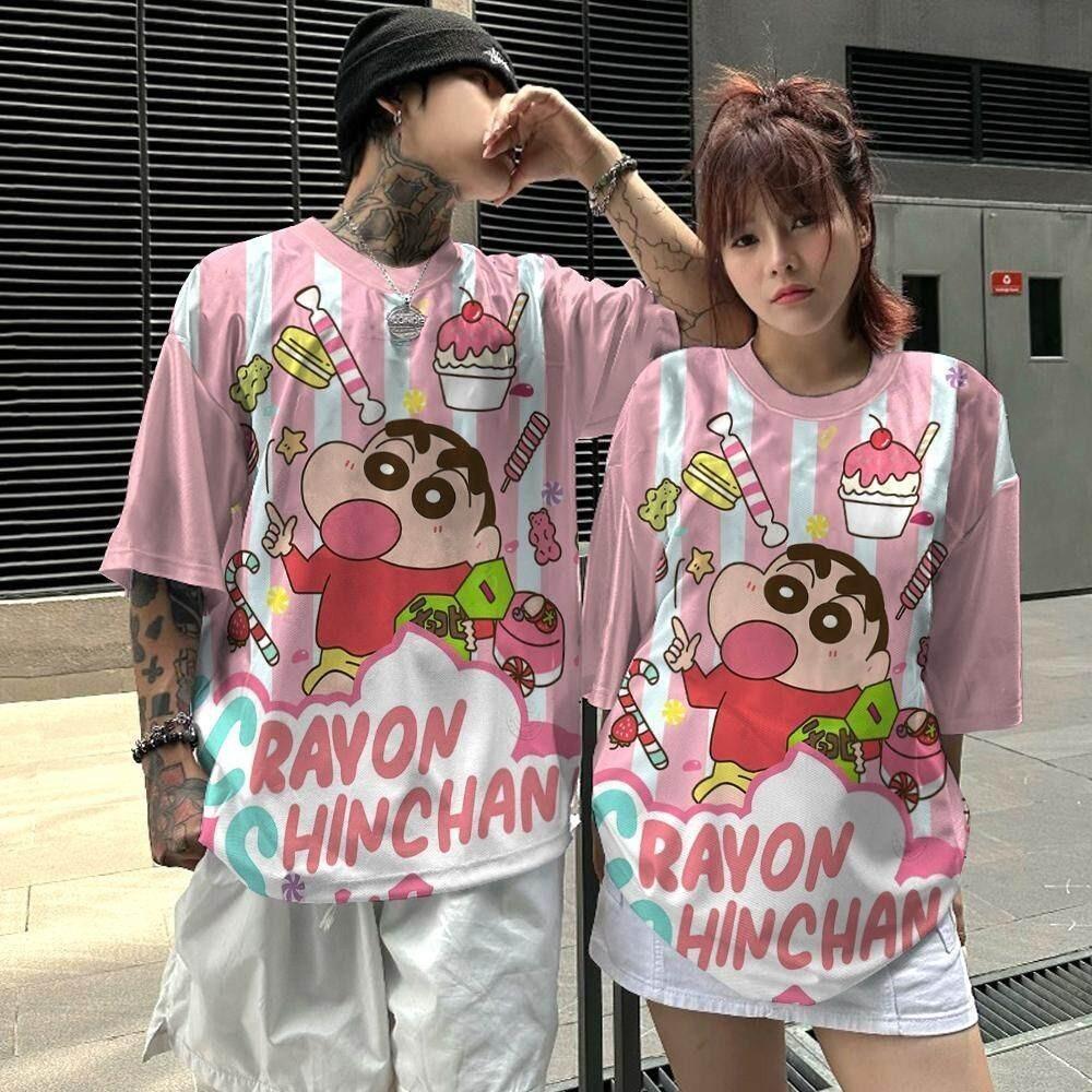 

Labubu Women s T-shirt Cartoon Labubu Jersey Oversized Tops Couple Korean Trendy Tops Tees XS