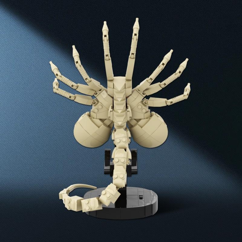 MOC Film d'Horreur Alien Face Hugger Modèle Blocs de Construction Set Monstre Insecte Griffe Briques Assemblées Jouet Visage Suspendu Cadeau Adultes