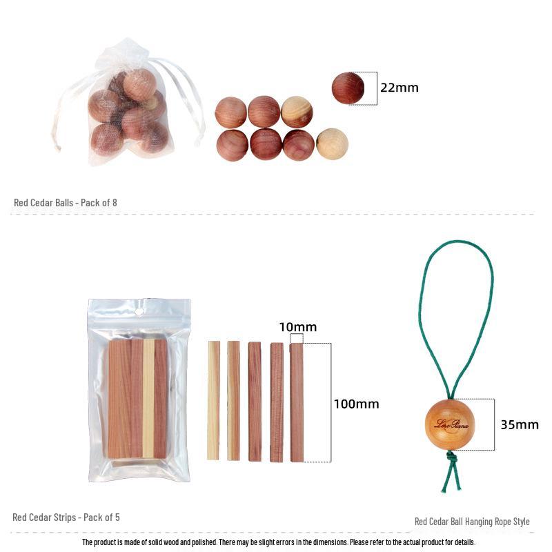Cedar Wood Balls for Wardrobe & Shoe Cabinet: Natural Aroma & Moth Repellent