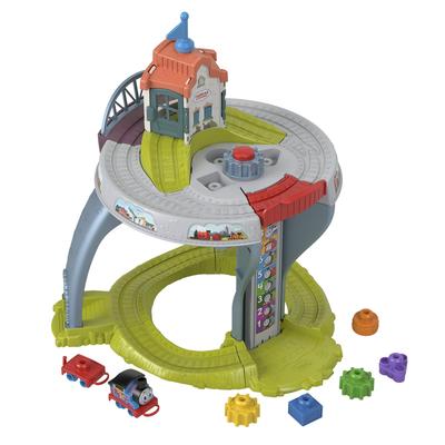 Thomas die Lokomotive Mein erster Thomas für Kinder ab 1,5 Jahren Lasst uns Thomas die Lokomotive fahren 2-stöckiger Schienentisch Fahrzeugspielzeug Pädagogisch und lernend