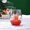 Transparent Red Wine Glass Hand Painted Wine Cups Household Crystal Cups  Family Dinner