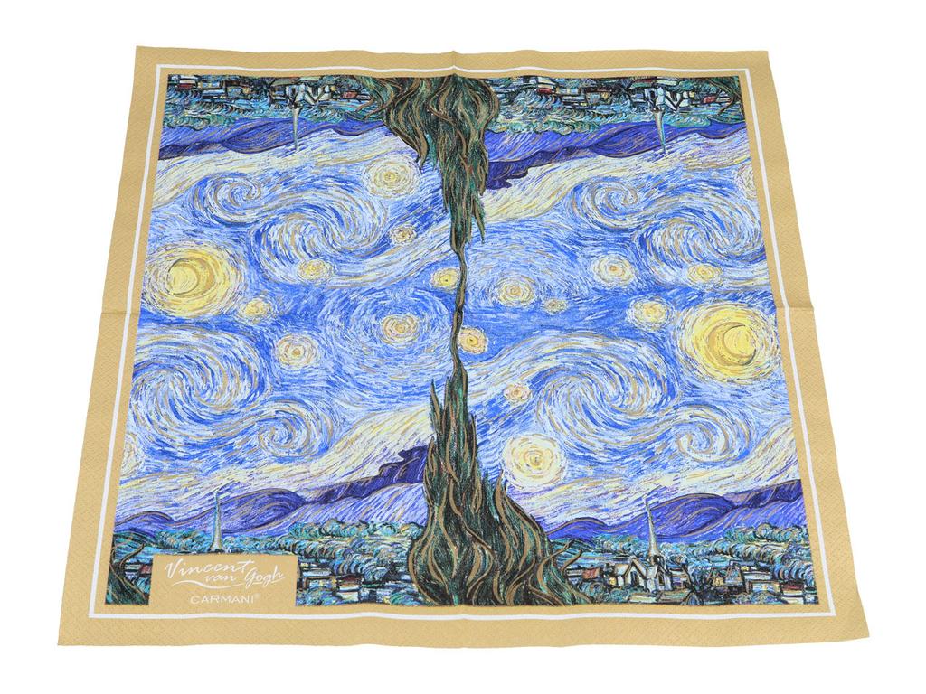 Serwetki Papierowe 20 Szt Van Gogh Gwiaździsta Noc Serwetki Dekoracyjne Dom