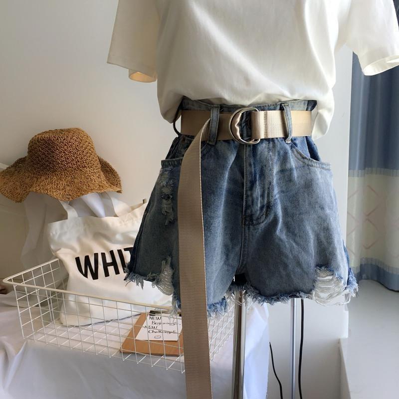 Stylish Korean Candy Color Canvas Double Ring Buckle Long Waist Belt For Men And Women