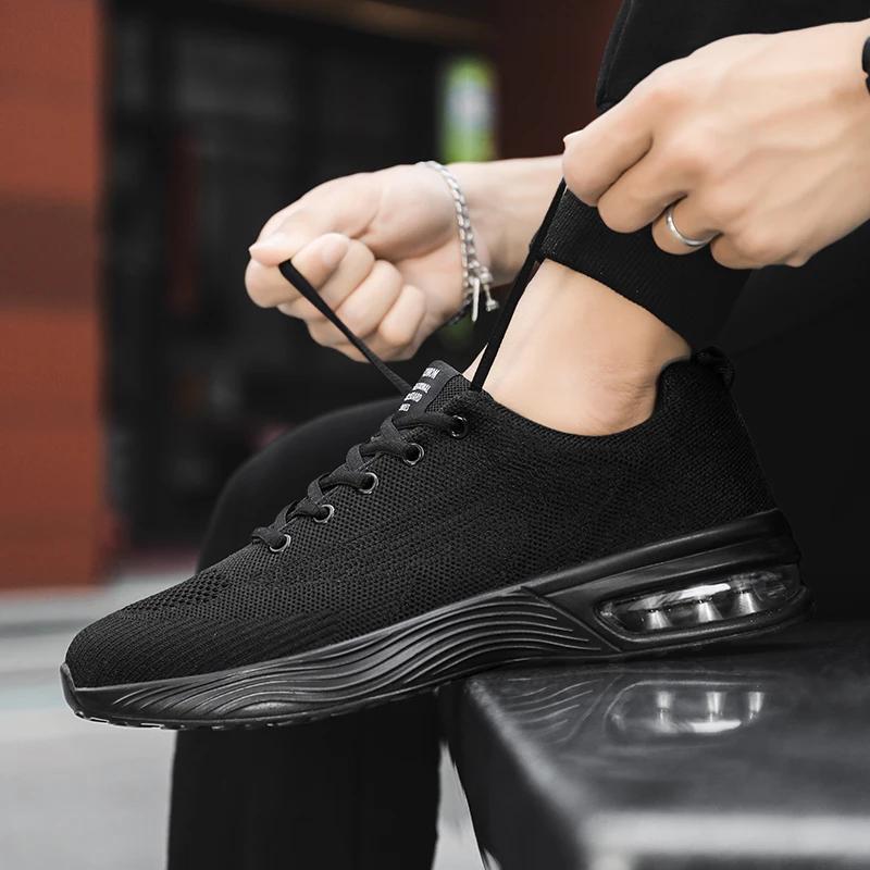 MAEDEF Herren Laufschuhe Leicht Bequem Rutschfest Sportschuhe Atmungsaktives Mesh Mode Walking Schuhe Laufschuhe