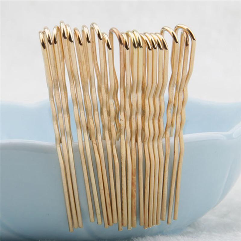 20Pcs Hair Waved U-Shaped Bobby Pin Barrette Salon Grip Clip Hairpins Hair Clip