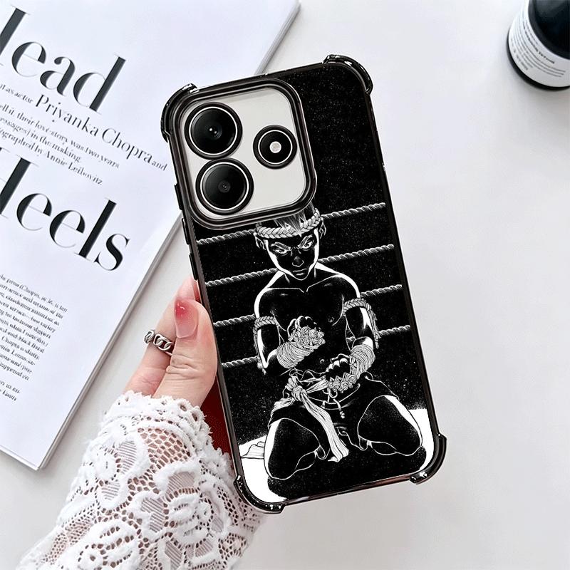 Muay Thai Fight Boxing Soft Phone Case For Xiaomi Redmi Note 14 15 Pro Plus 13 12 11S 11T 5G 10 9S 9 Plating Anti-Fall Fundas