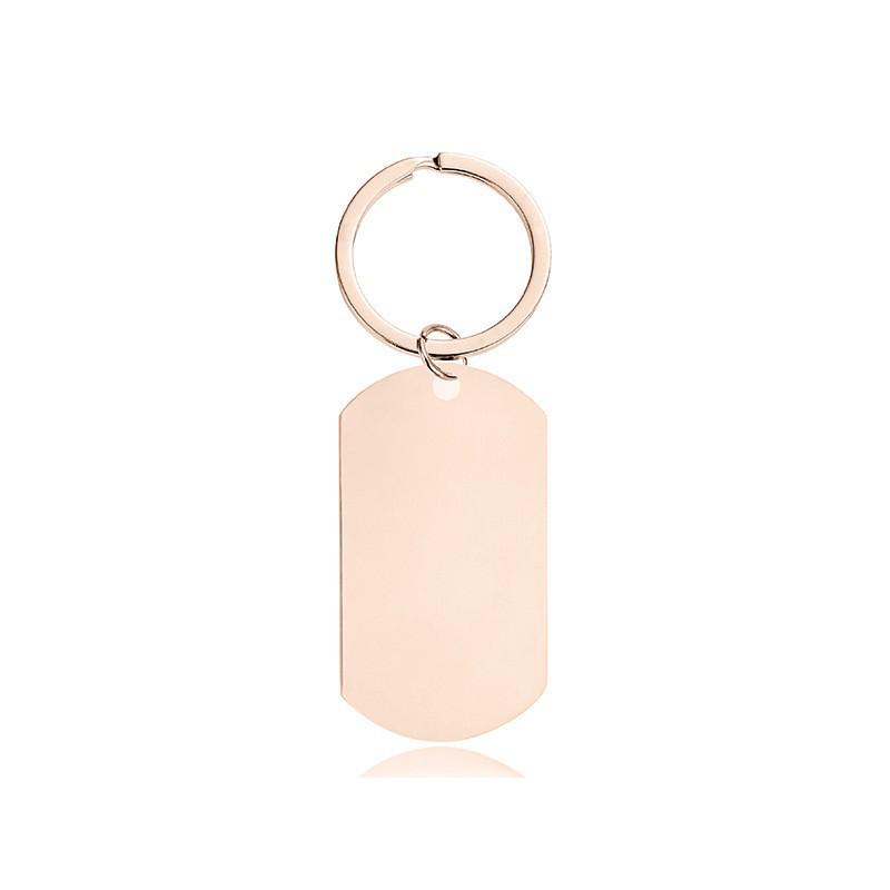 Stainless Steel Laser Engraved Festival Gift Keychain