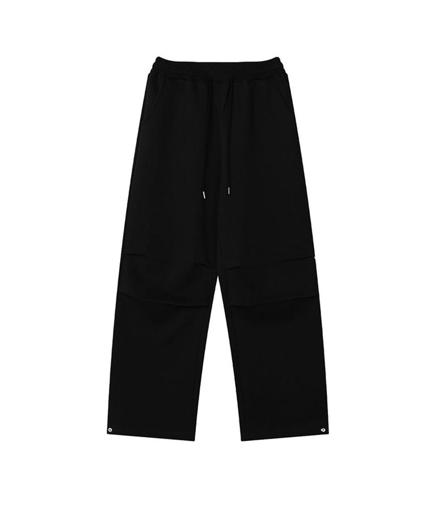 Pioel Parachute Embroidered Pants_Black