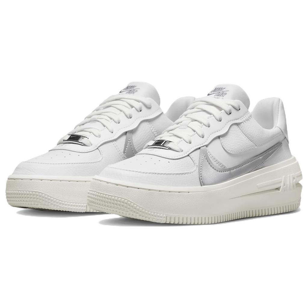 New Nike Air Force 1 PLT.AF.ORM Summit White Metalic Silver Women's DJ9946-101