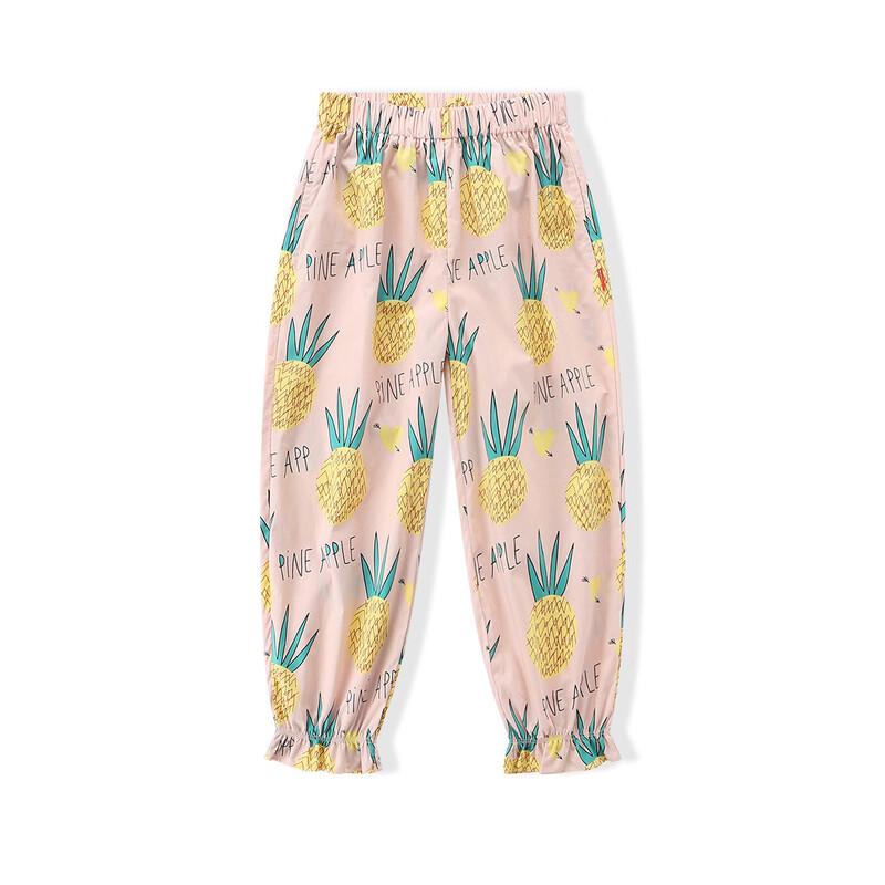 Montagut Girls' 2026 Summer Fruit Print Mosquito Repellent Long Pants