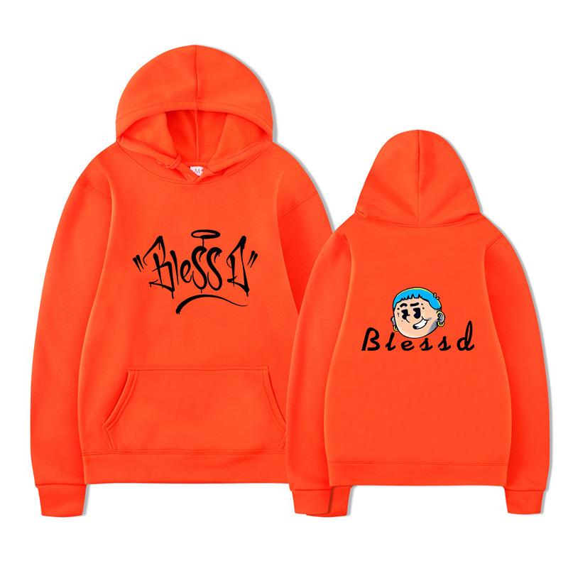 Blessd Mikiny Merch Pánské Dámské Mikina Pánská Mikina Vintage Unisex Pulovry Nadměrné Oblečení