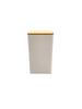 Elegant Bamboo & Wood Lid Tea Caddy, Tinplate Storage Box, Moisture-Proof Sealed Jar for Coffee Beans & Candy.