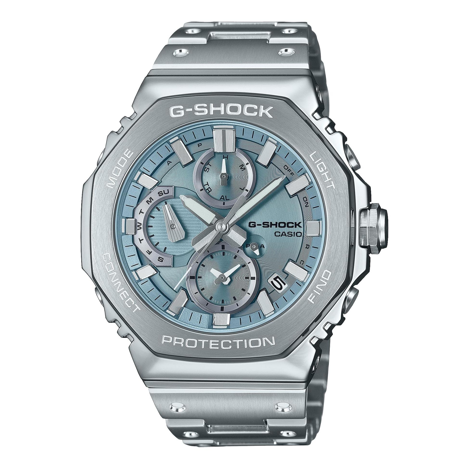 

Casio G-Shock Full Metal Chronograph Watch, Bluetooth Solar Power, Men s Silver, Authentic Japan Model GMC-B2100AD-2AJF