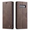 Leather Case for Samsung Galaxy S10 S9 S8 Plus S7 Edge,CaseMe Retro Purse Luxury Magneti Card Holder Wallet Cover for Note 10+