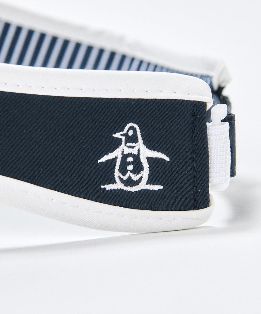 [Munsingwear] Visor with Ear Curve, Front Embroidery, Sunshade, Golf, MG4FCP50L, Women's, NV00 (Navy)